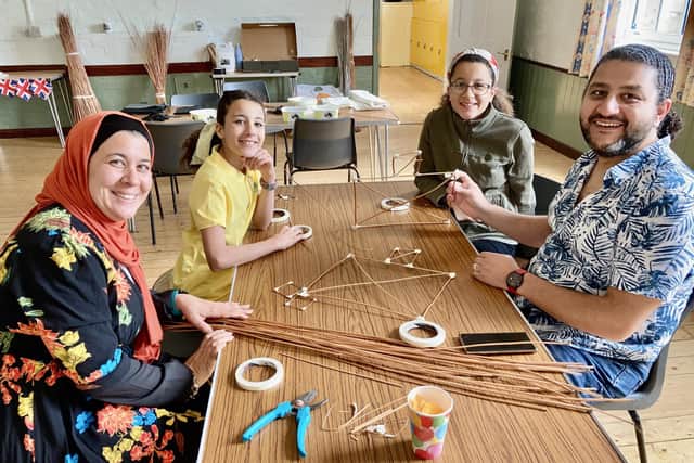 Horncastle families getting creative with Lumo Workshop. Credit: HHHS