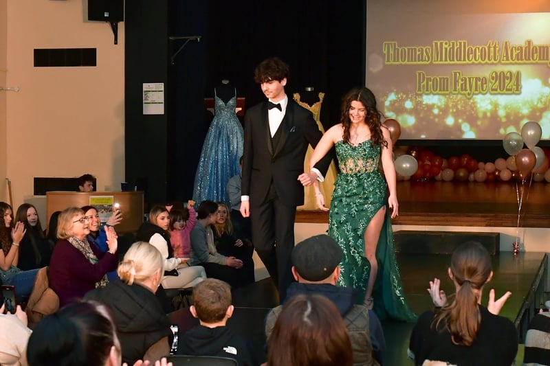 Acting as catwalk models on the evening were pupils from the school.