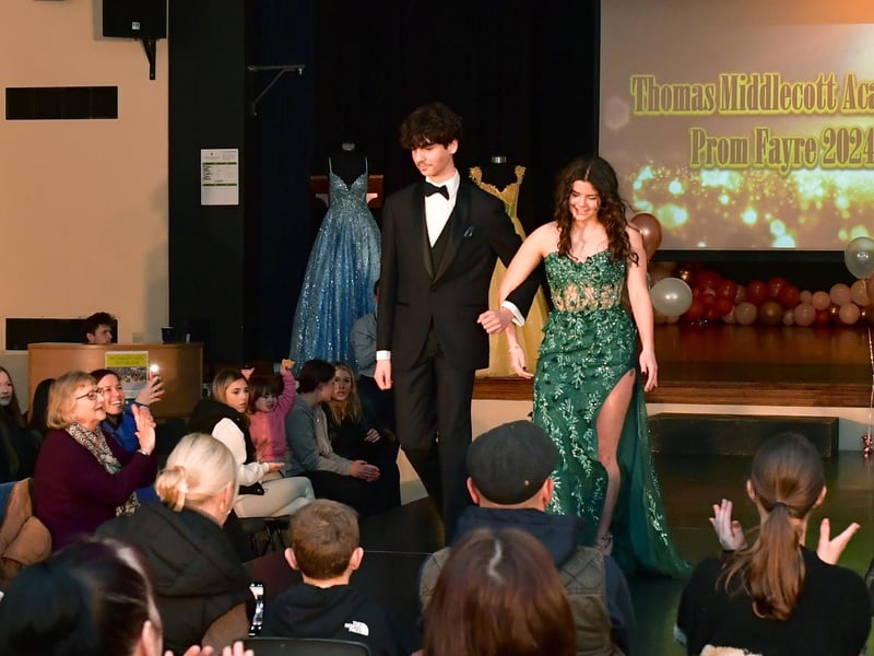 Acting as catwalk models on the evening were pupils from the school.
