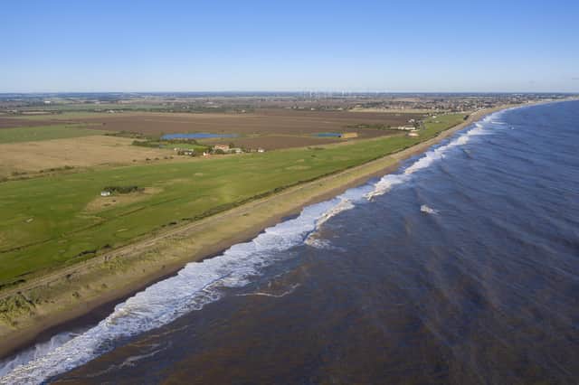 View of the golf course and beach at Sandilands, Lincolnshire. Photo: National Trust, John Miller