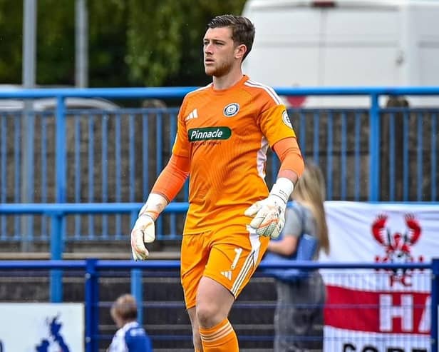 New Trinity keeper Callum Hawkins. Pic by Oli Biddle.