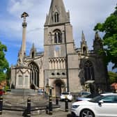 The century-old Sleaford war memorial.