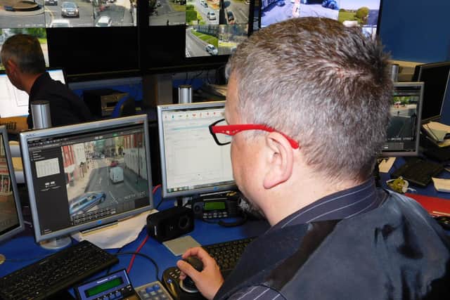 A camera operator based in Boston views Sleaford's Northgate.