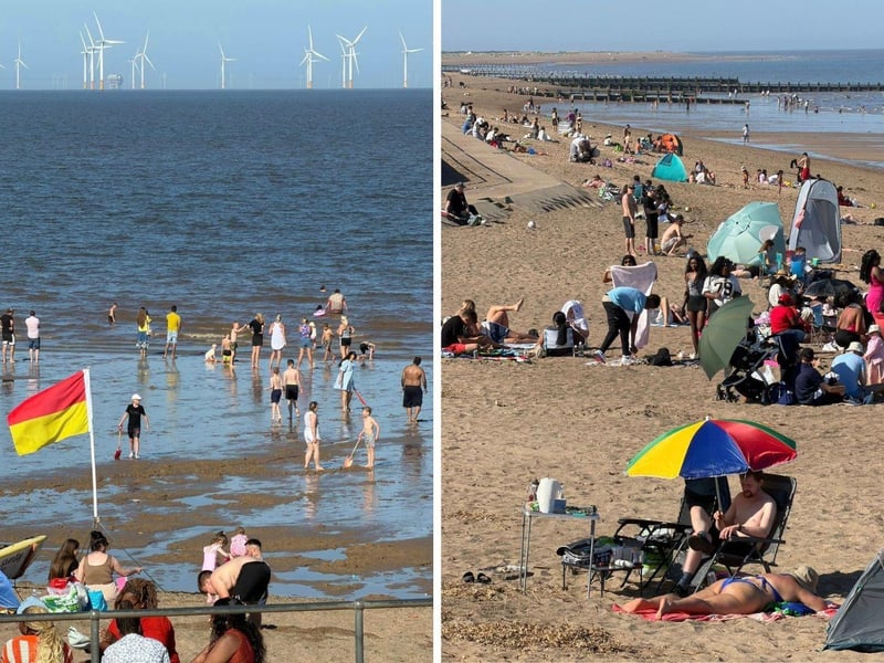 Bank Holiday weekend on Skegness beach