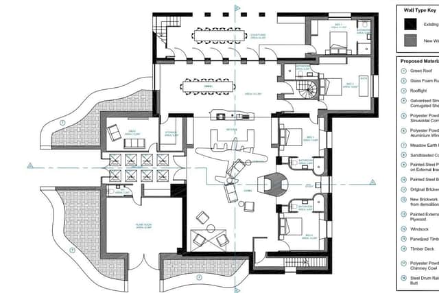 The ground floor plan of the new dwelling at RAF Spilsby. Image: CAN