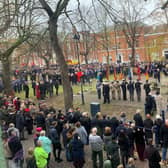 Crowds at Boston Memorial Gardens.