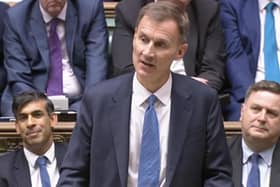 Jeremy Hunt delivers his Autumn Statement.