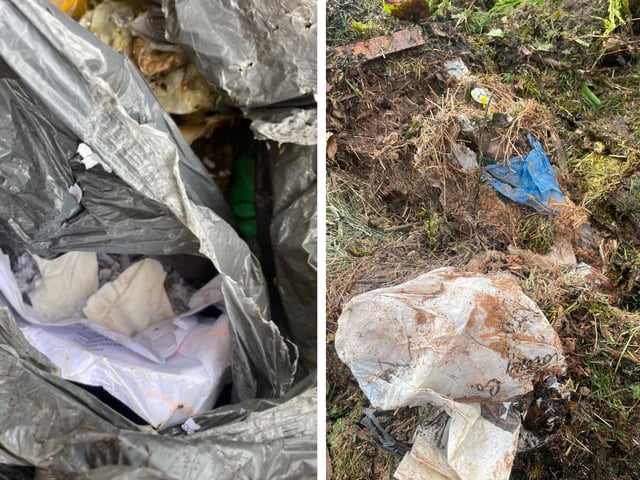 Some images of the contamination shared by ELDC.