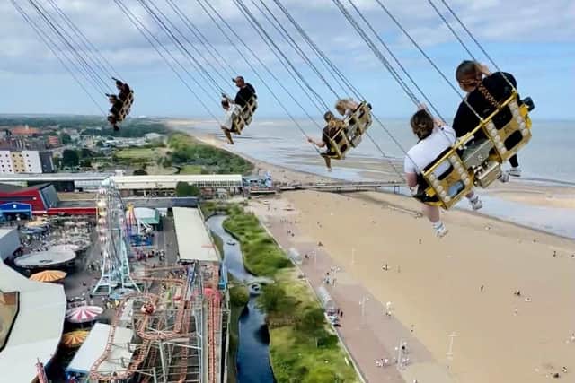Photographer John Byford's view from top of the Big Ben Tower - the new attraction on Skegness seafront.