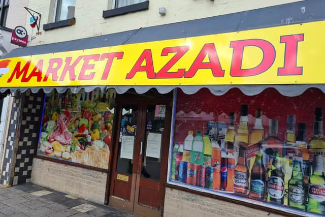 Market Azadi, West Street, Boston. Ordered to close for three months.