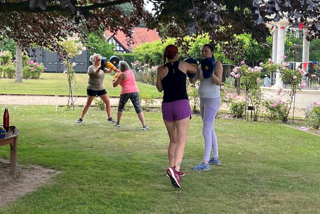 Jubilee Park at Woodhall Spa has previously received health and wellbeing funding to boost its rapidly expanding classes in boxercise and aqua aerobics.