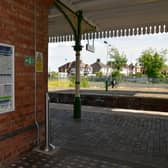 No trains running through Sleaford railway station, where lines cross north-south, east-west across Lincolnshire.