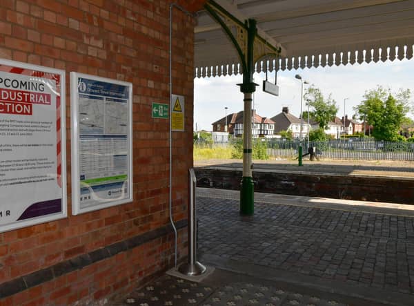 No trains running through Sleaford railway station, where lines cross north-south, east-west across Lincolnshire.