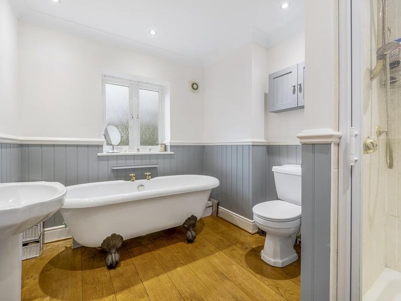 The bathroom.
