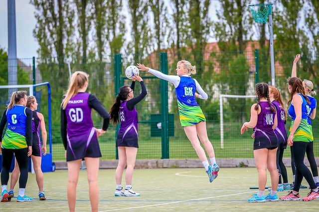 Boston Netball League action.