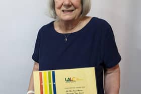 Councillor Fiona Martin MBE has received a Long Service award from the Lincolnshire Association of Local Councils.