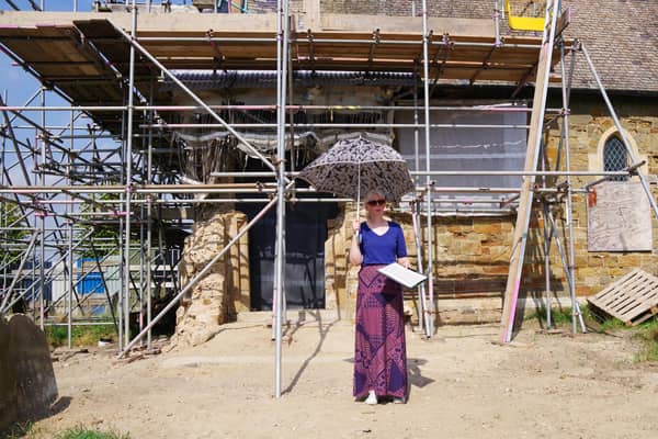 Poetry reading at High Toynton Festival.
