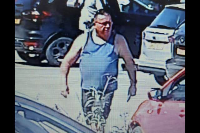 Lincolnshire Police said they would like to speak to this man in connection with the incident.