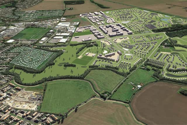 A 3D map of the proposed Skegness Gateway.
