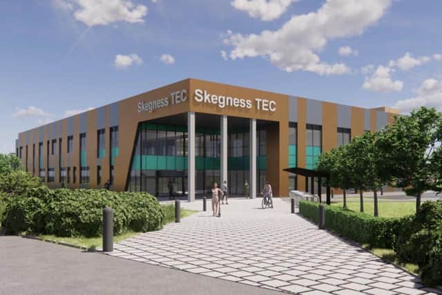 An  impression of the new Skegness TEC college.