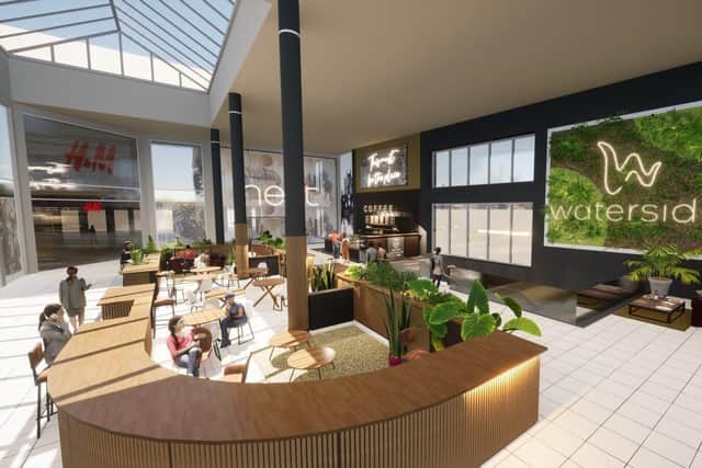 The attractive, open plan seating area of the coffee shop being created as a new centrepiece for Wat