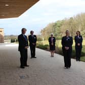 West Lindsey chief executive Ian Knowles, Tony Kirkham, Crematorium officer, Karen Smith, Trudi Hayes, Celia Chapman and Deborah Balsdon, Crematorium manager