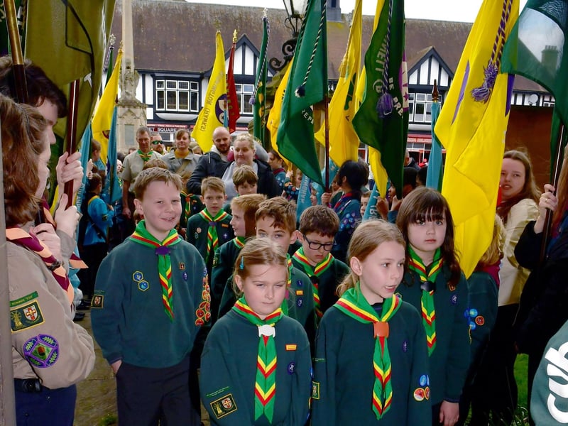 St George's Day parade in Sleaford.