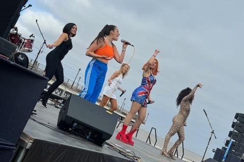 Spice Girls- tribute; Spice Forever at Beach Fest in Skegness.