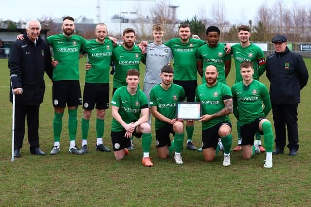 Team of The Month for February - Sleaford Town FC first team.
