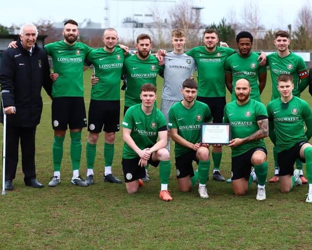 Team of The Month for February - Sleaford Town FC first team.
