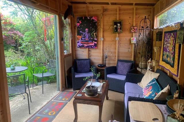 Inside Japonica Jarcasa, the winner of the cabin/summerhouse category in the prestigious Tiger Shed Of The Year awards.
