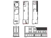 A floorplan and elevation document submitted as part of the application.