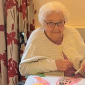 Olive Rodgers, who has celebrated her 100th birthday at the Tanglewood Care Home in Horncastle.