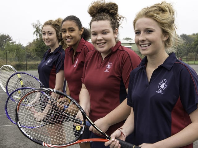A group of Year 10 girls from Queen Elizabeth’s Grammar School, in Horncastle, reached the regional finals of the Aegon Championship tennis tournament 10 years ago. They were (from left): Victoria Needham, Sophie Walsh, Harriet Jones and Dana Kenneally-Forrester.