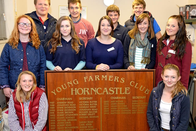 Here is a scene from a new members night held by Horncastle Young Farmers Club 10 years ago.
