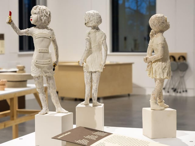 Sculptures in the Beneath the Surface exhibition by artist Jemma Gowland. Photo: Jules Lister