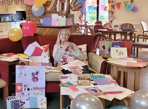 Gladys Ranshaw celebrates her 102nd Birthday at Toray Pines Care Home in Coningsby.