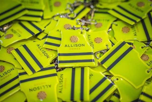 Allison Homes has donated high visibility bag tags to primary schools