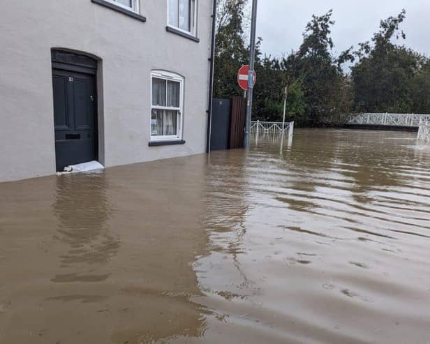 About  80 homes were flooded in Horncastle during Storm Babet.