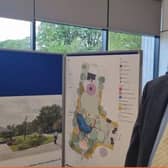 Town clerk Steve Larner at the consultation regarding the transformation of Tower Gardens.