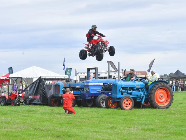 Paul Hannam Stunt Show in the main ring.