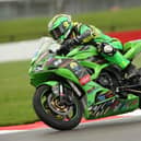 Jorel Boerboom in race action at Donington Park
