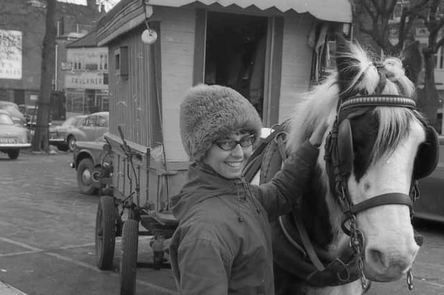 Corla Mosseller, of Michigan (and Totnes, Devon), and her horse, Punch.
