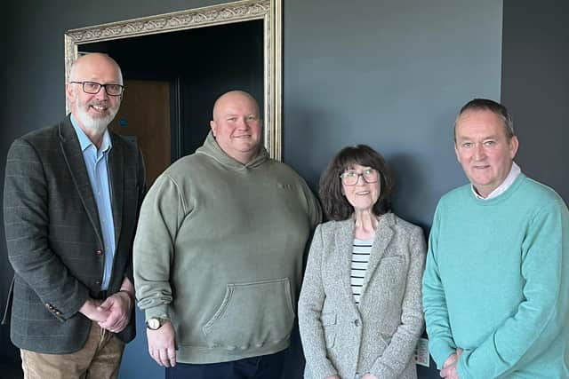 Pictured from left: Councillors Craig Leyland, Leader of East Lindsey District Council, Dale Broughton, Leader of Boston Borough Council, Jackie Brockway, Leader of West Lindsey District Council and Nick Worth, Leader of South Holland District Council.