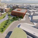 An artist's impression of Rosegarth Square Masterplan.