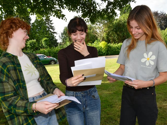 Pictured (from left) Lily Smith, 16, Patriycja Sochalka, 16, and Marta Ksiezyk, 16, of Boston.