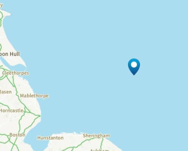 Proposed location of the new Outer Dowsing Offshore Wind farm off the Lincolnshire coast.