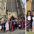 Boston College's second higher education graduation ceremony was held yesterday (Thursday).