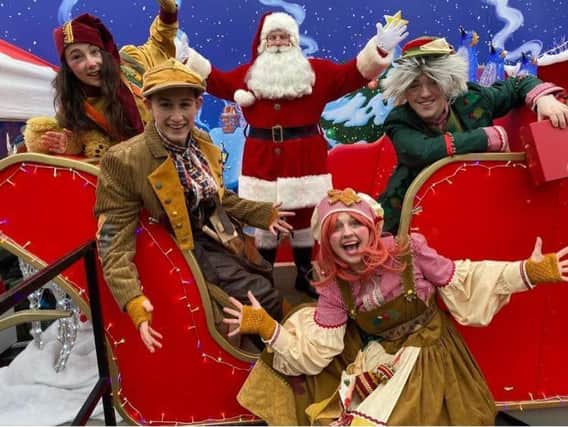 The cast of Peter Pan at the Neverland Theatre are getting into the Christmas spirit.
