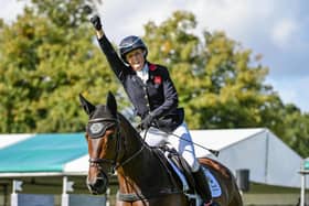 Ros Canter riding LORDSHIPS GRAFFALO for GBR during the show jumping phase at the Defender Burghley Horse Trials. PIC: Peter Nixon.